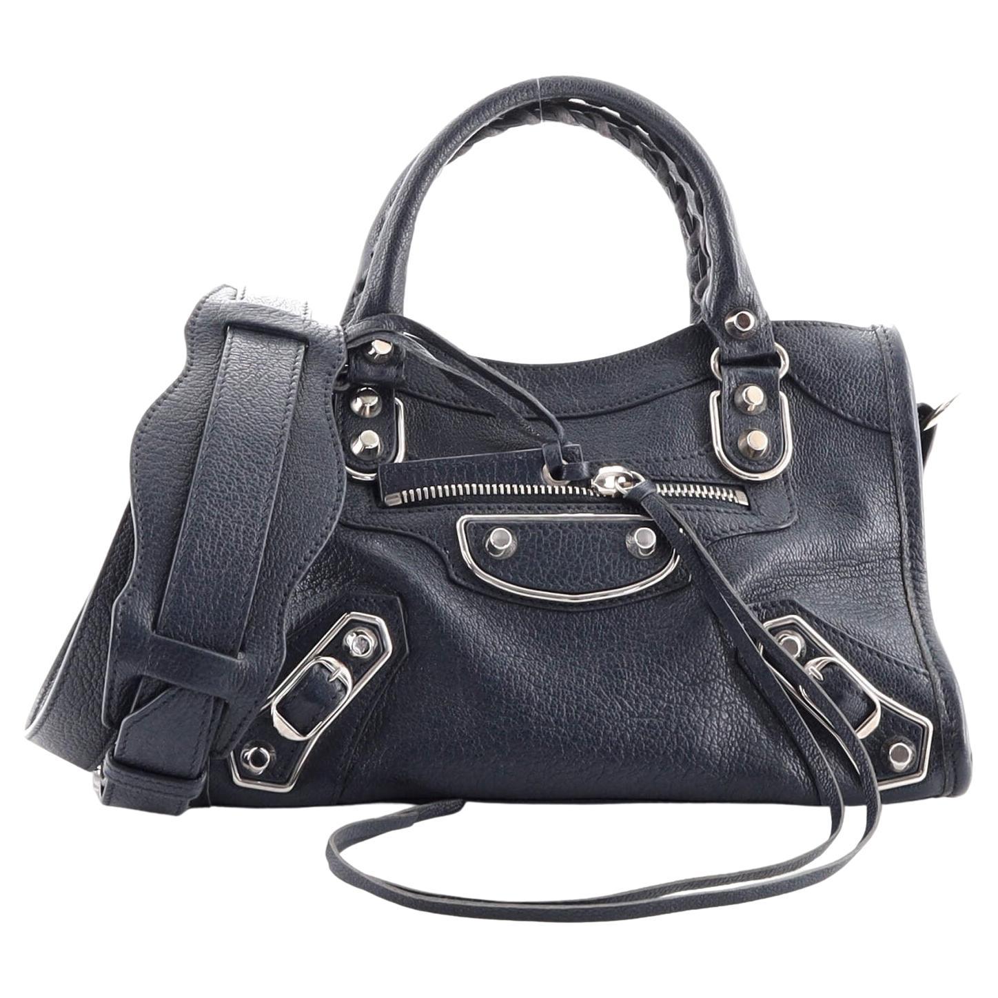 Balenciaga Classic Metallic Edge Bag Leather Mini at 1stDibs | silver balenciaga city bag