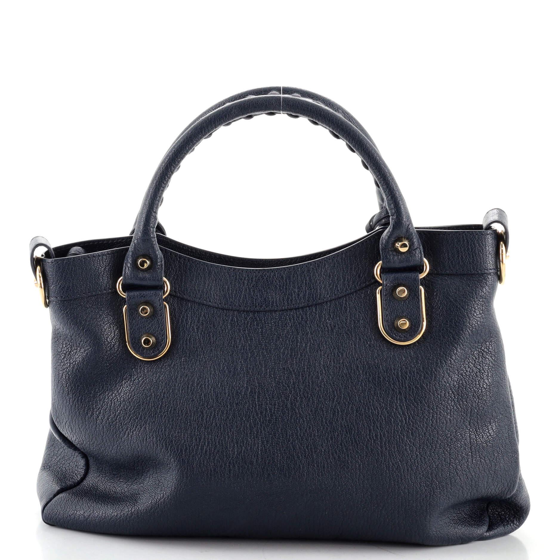 Balenciaga City Classic Metallic Edge Bag Leather Small In Good Condition In NY, NY