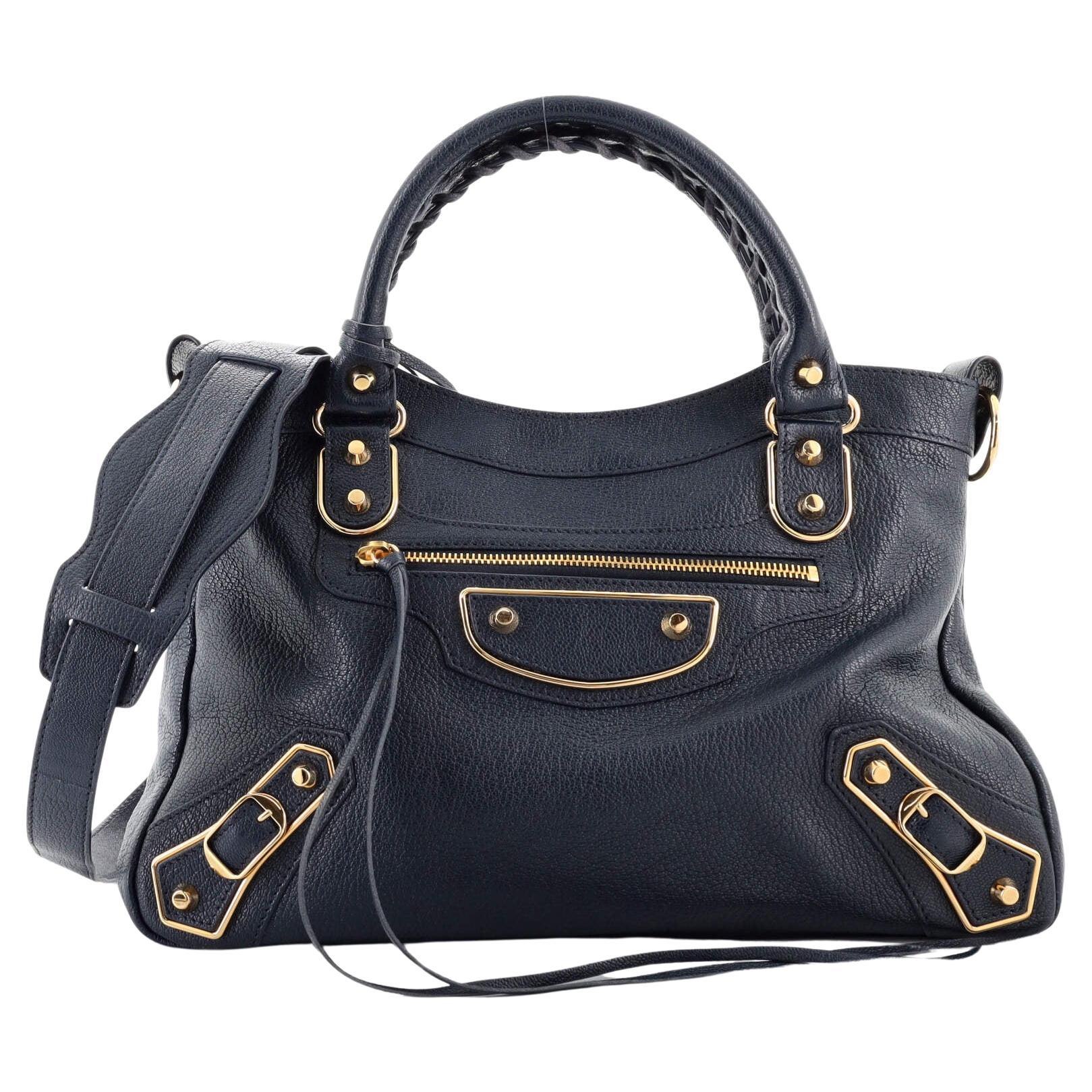 Balenciaga City Classic Metallic Edge Bag Leather Small