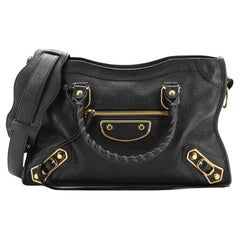 Balenciaga City Graffiti Classic Studs Bag Leather Small at 1stDibs