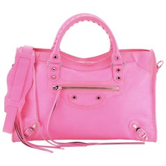 Balenciaga City Bag Pink - 8 For Sale on 1stDibs