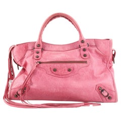 BALENCIAGA-Giant-City-Leather-2Way-Hand-Bag-Pink-115748 – dct