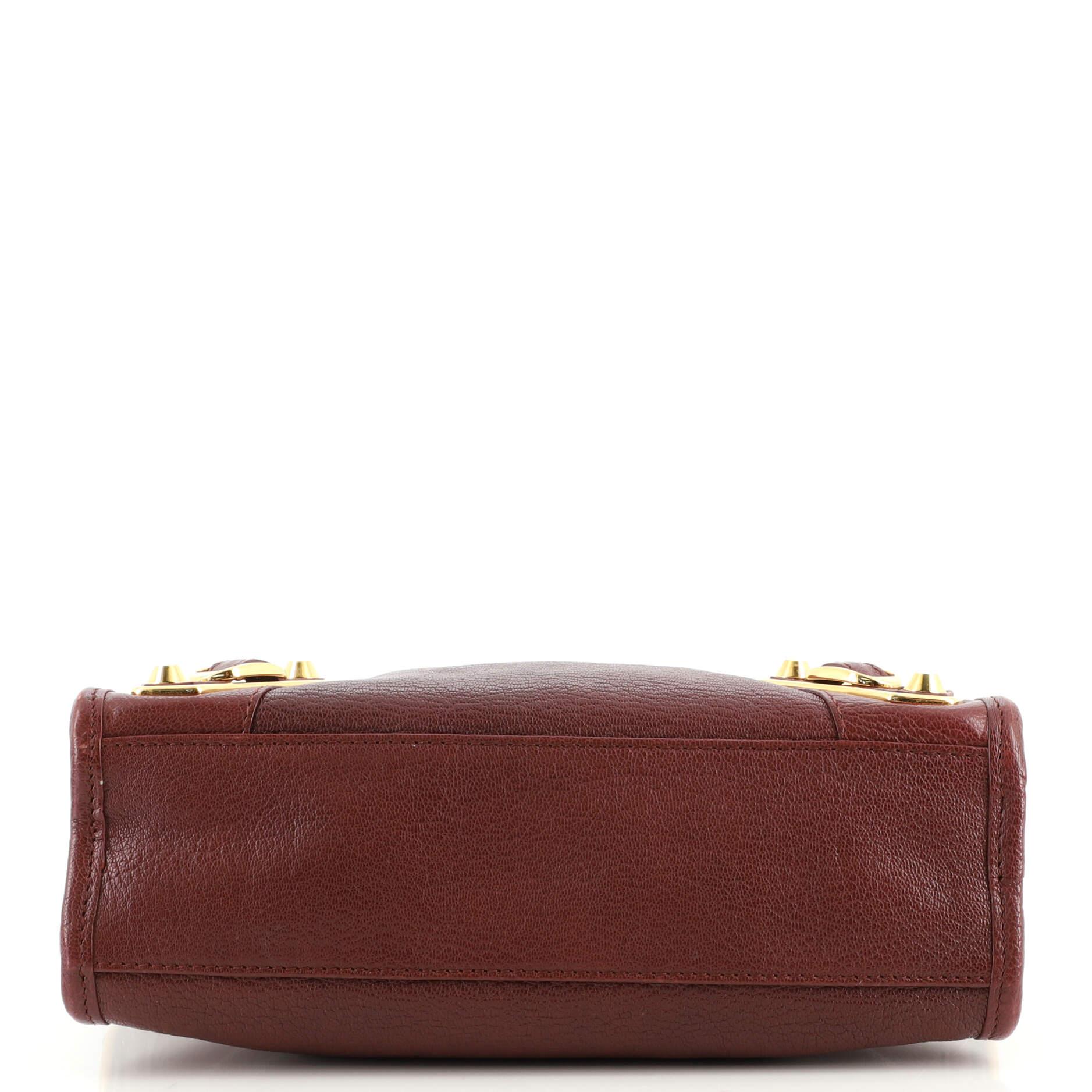 Women's or Men's Balenciaga City Classic Studs Bag Leather Mini