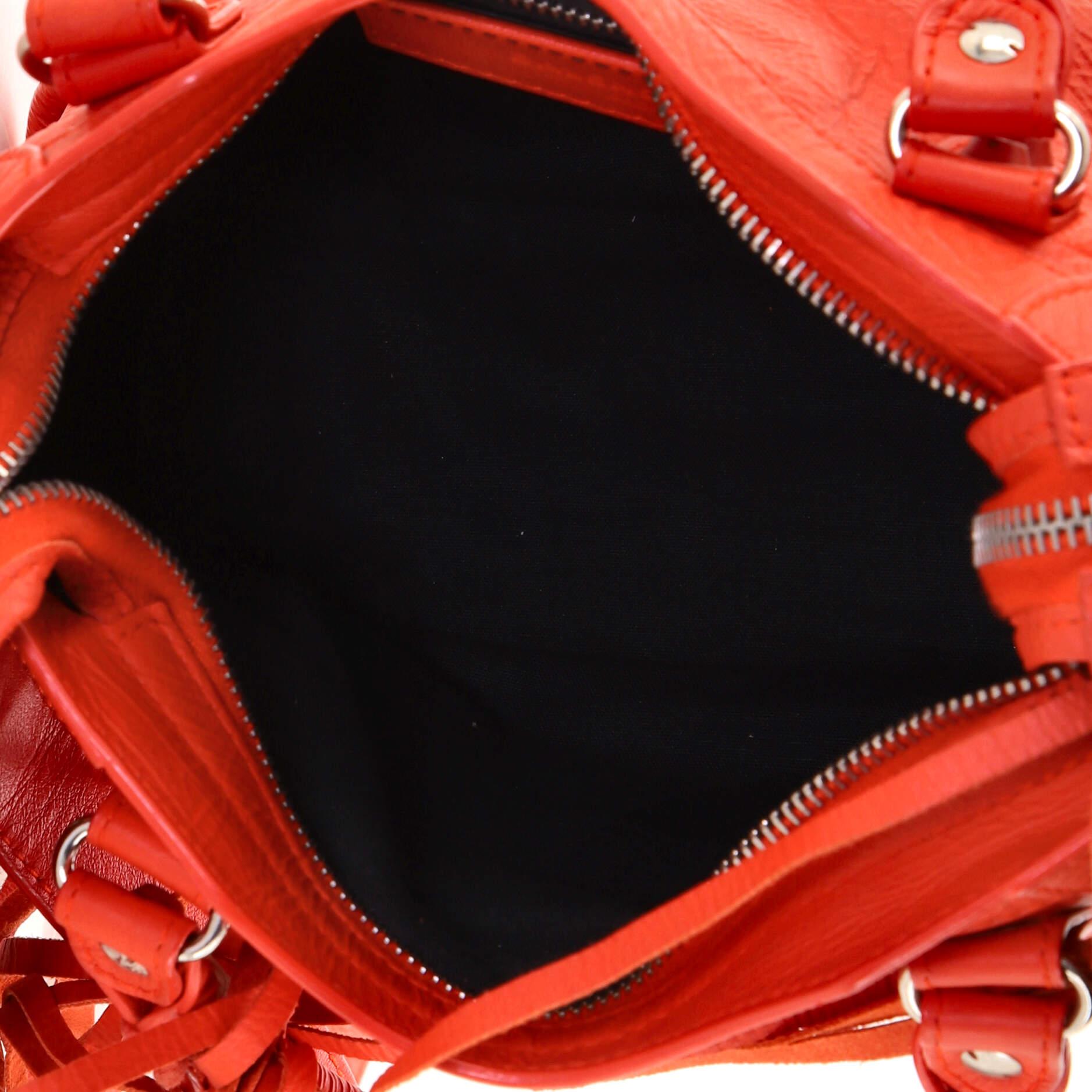 Balenciaga City Classic Studs Bag Leather Mini In Good Condition In NY, NY