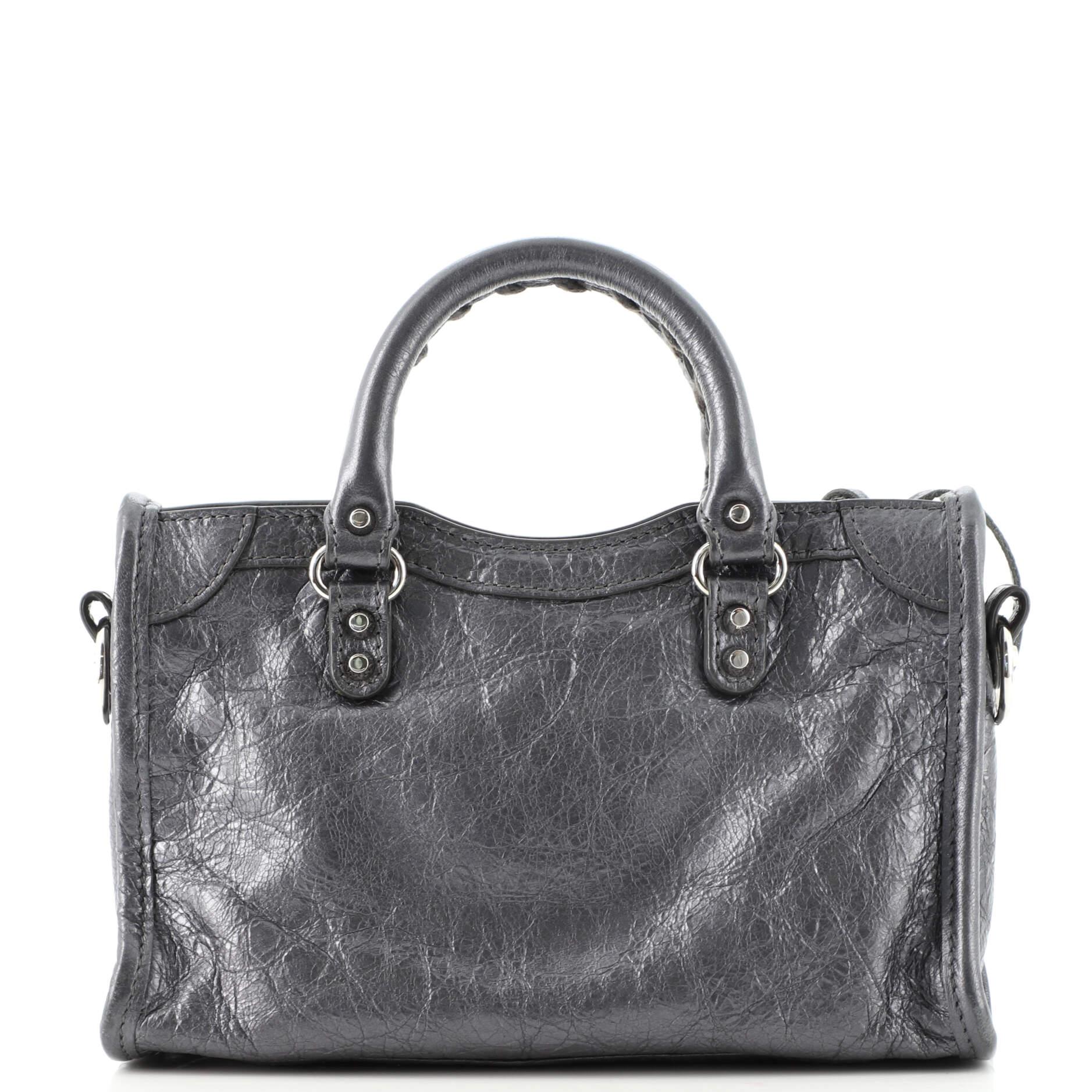 Women's or Men's Balenciaga City Classic Studs Bag Leather Nano