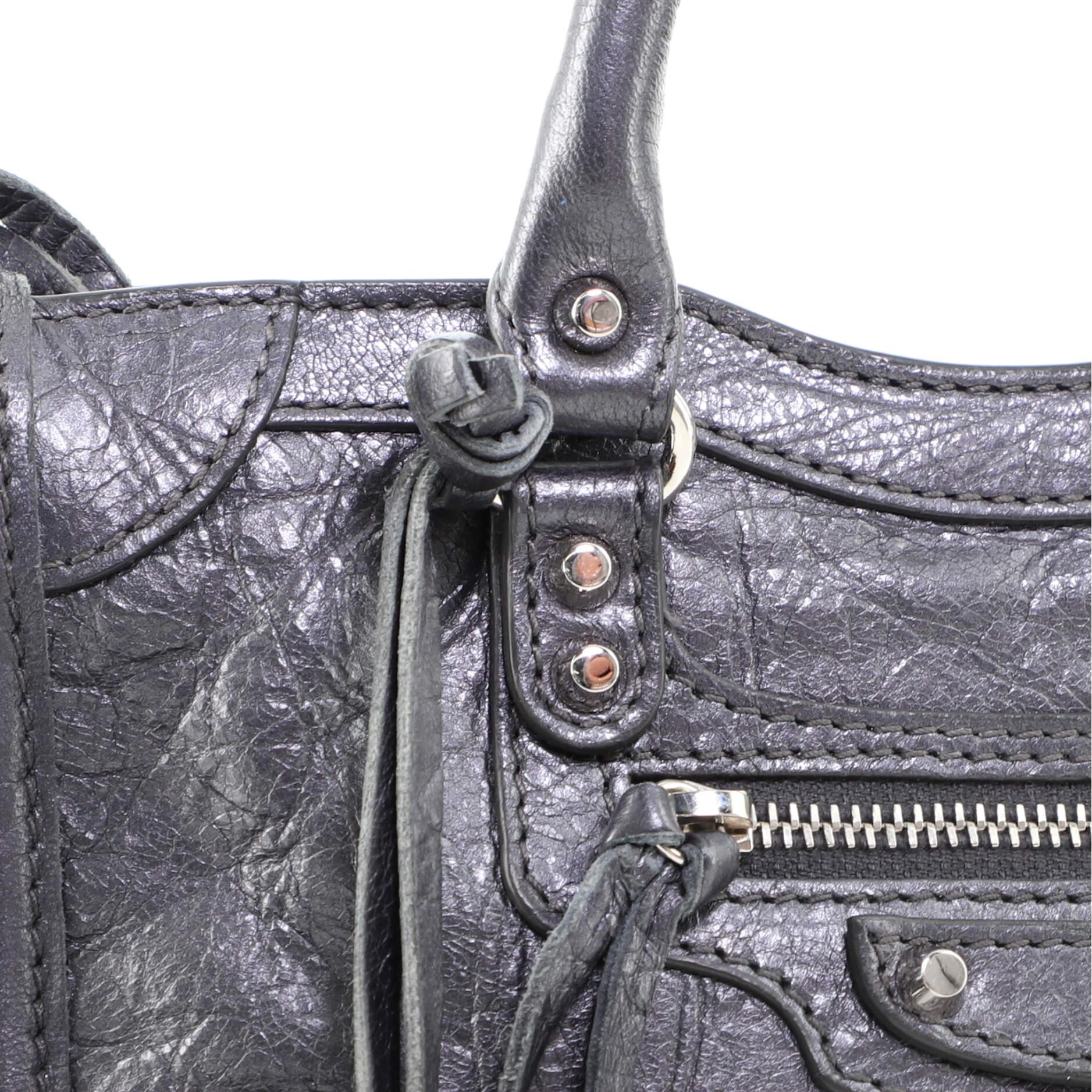 Balenciaga City Classic Studs Bag Leather Nano 4