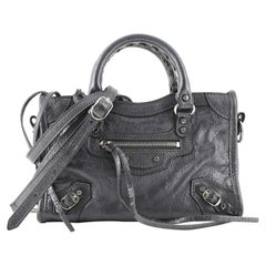 Balenciaga City Classic Studs Bag Leather Nano