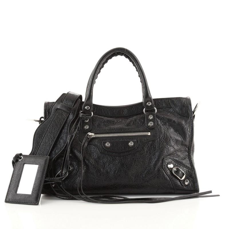 Balenciaga Classic Mini City Bag  Black for Women