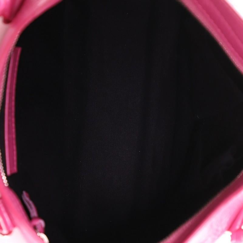 Pink Balenciaga City Classic Studs Bag Leather Small
