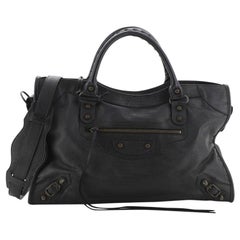 Balenciaga City Classic Studs Bag Lizard Embossed Leather Medium Balenciaga City Classic Studs Bag Lizard Embossed Leather Medium