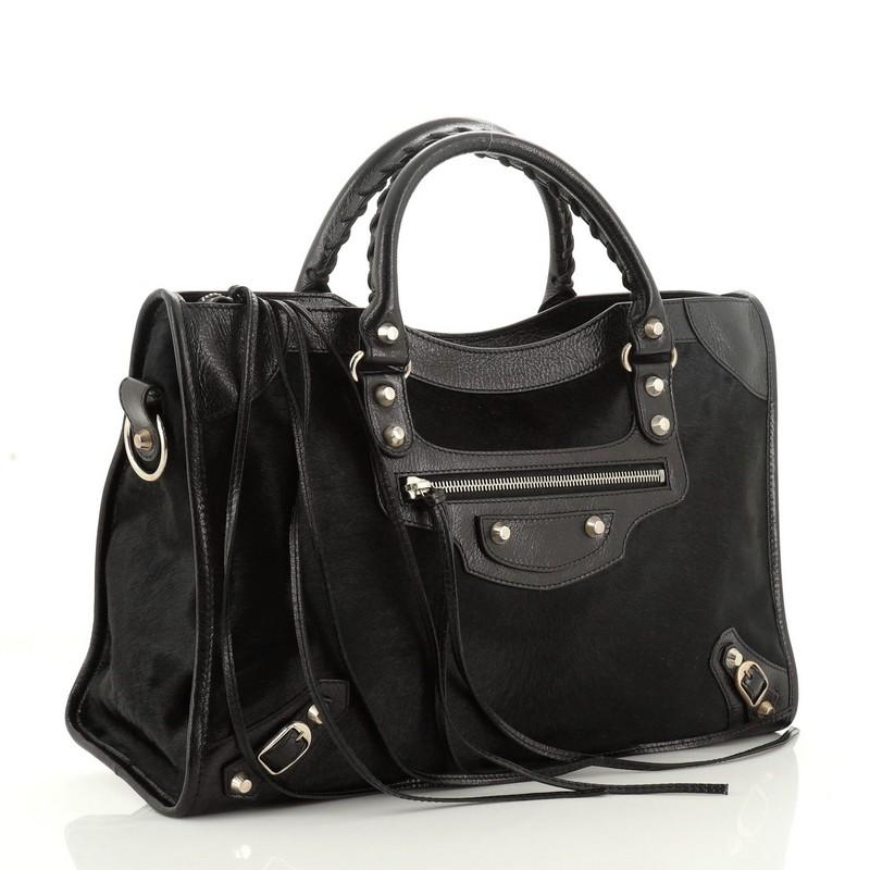 Balenciaga City Classic Studs Bag Pony Hair Medium at 1stDibs | balenciaga  bag