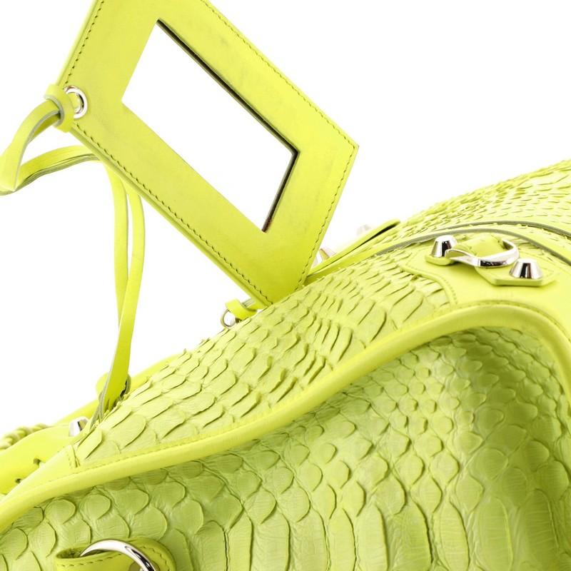 Women's Balenciaga City Classic Studs Bag Python Medium