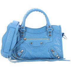 Balenciaga City Classic Studs Handbag Leather Mini