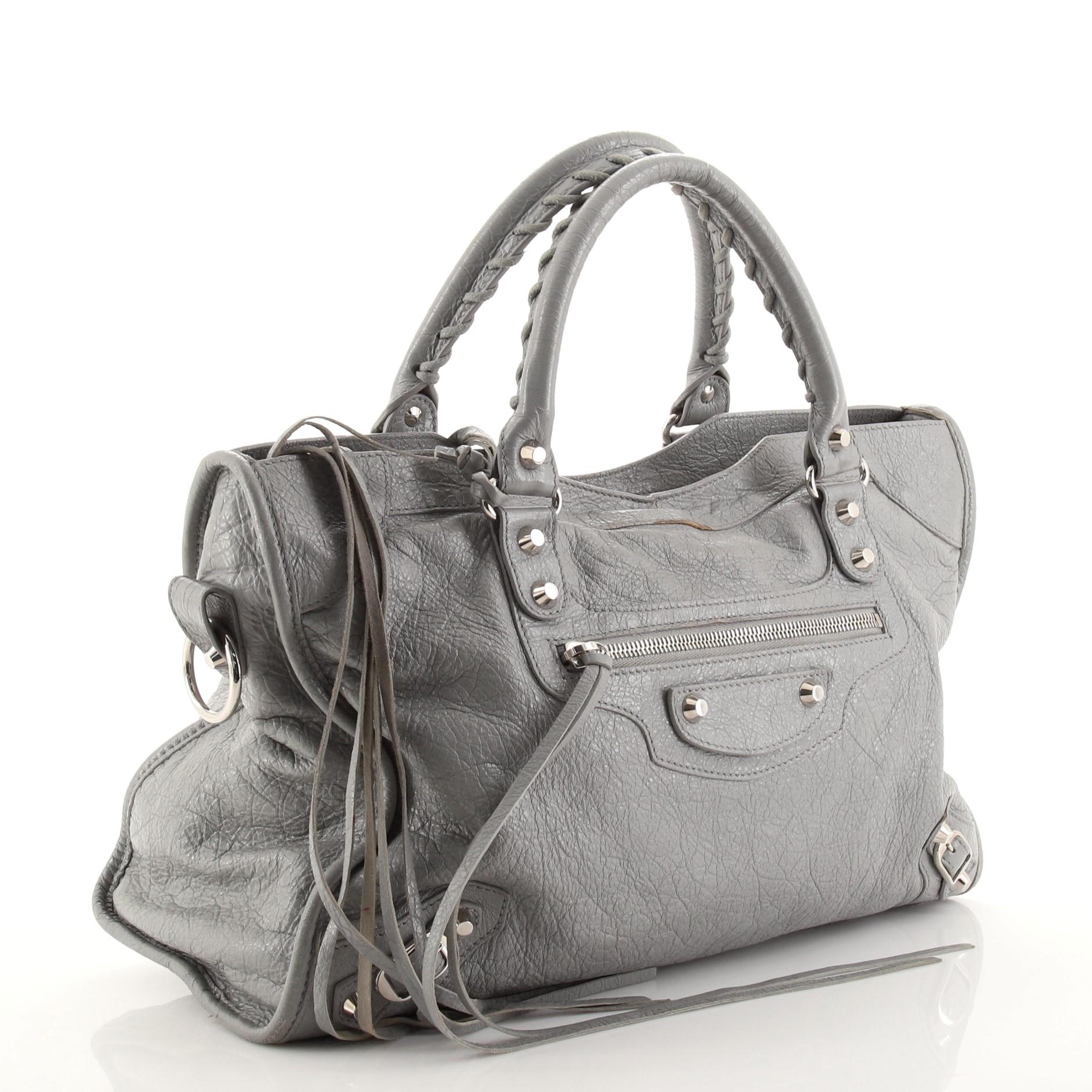 balenciaga grey purse
