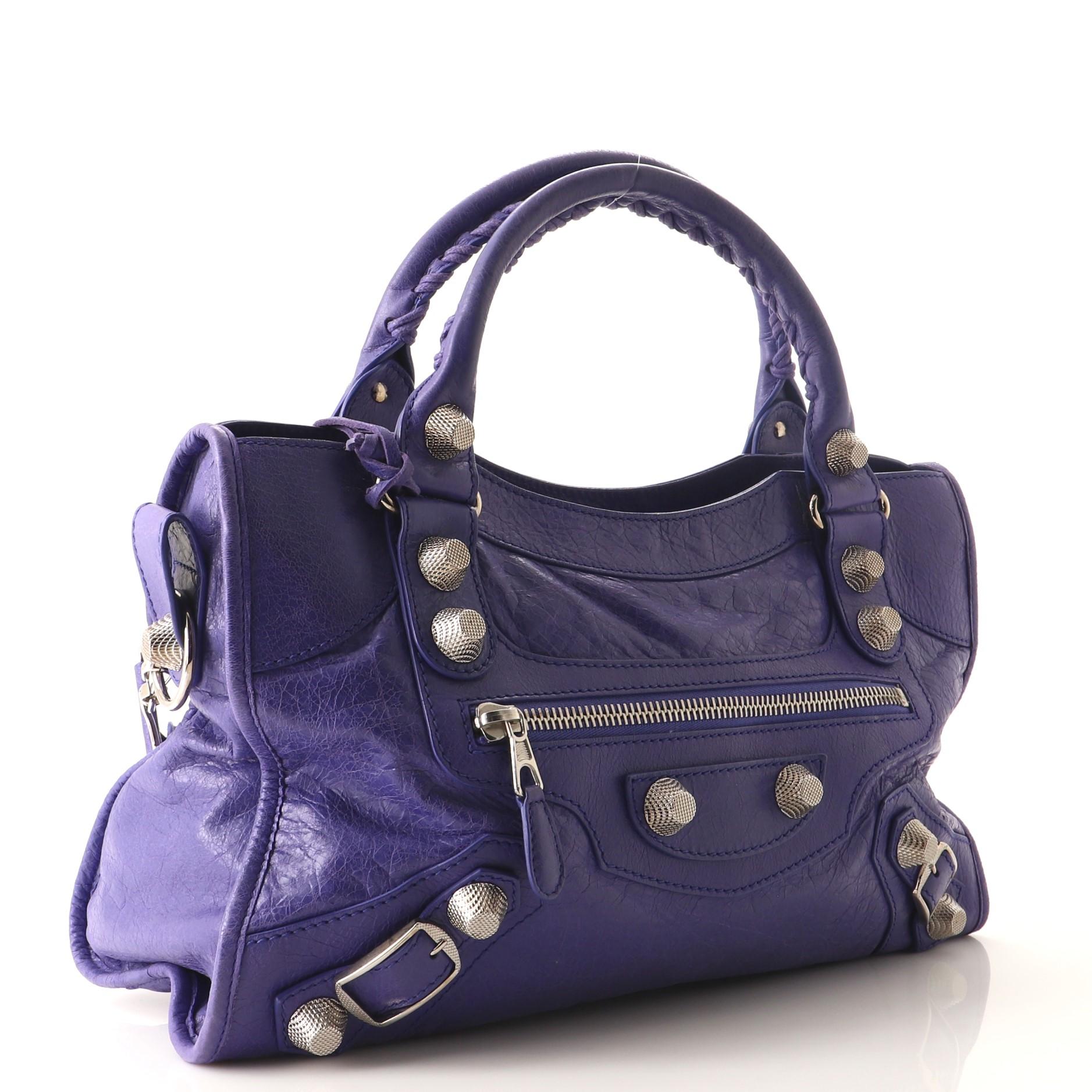 balenciaga city purple