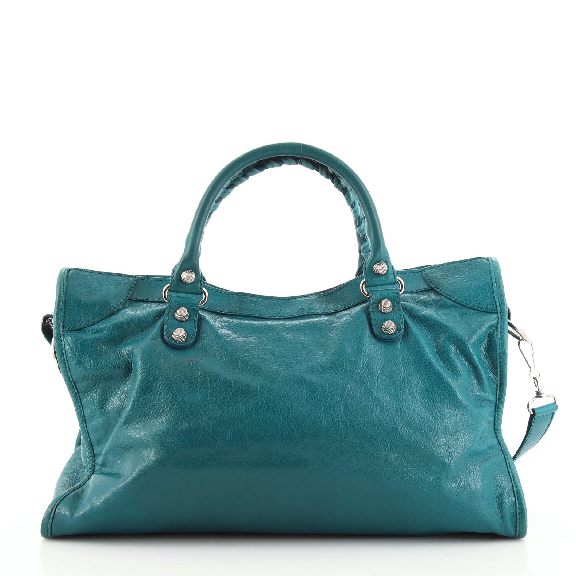 balenciaga blue purse