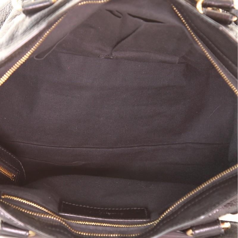 Black Balenciaga City Giant Studs Bag Leather Medium