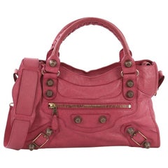 Balenciaga City Giant Studs Bag Leather Medium