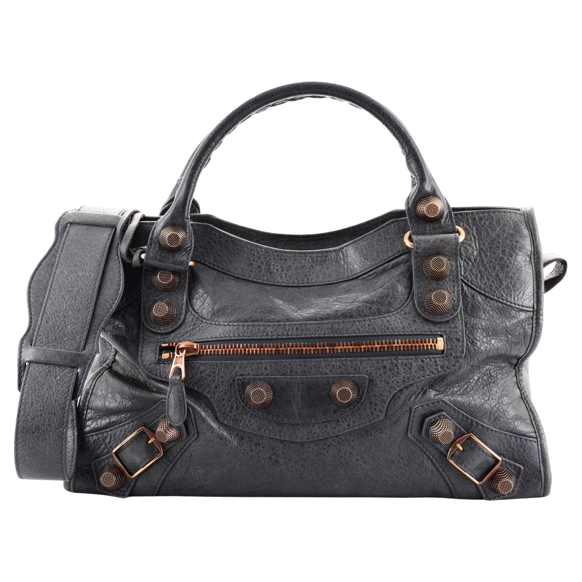 Balenciaga City Giant Studs Bag Leather Medium at 1stDibs