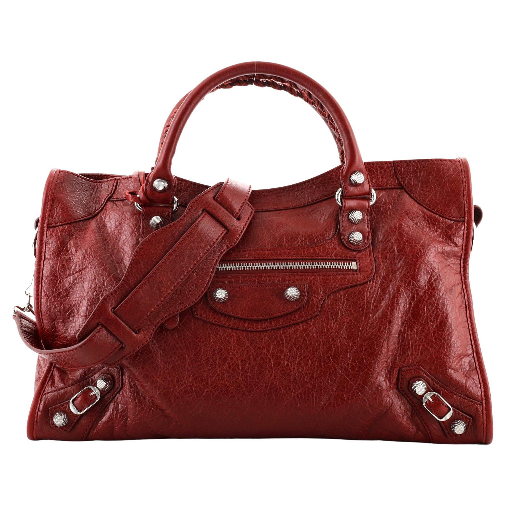 Balenciaga City Giant Studs Handbag Leather Mini at 1stDibs