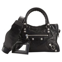 Balenciaga City Giant Studs Bag Leather Mini