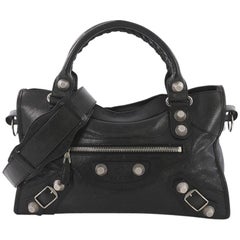 Balenciaga City Giant Studs Handbag Leather Medium