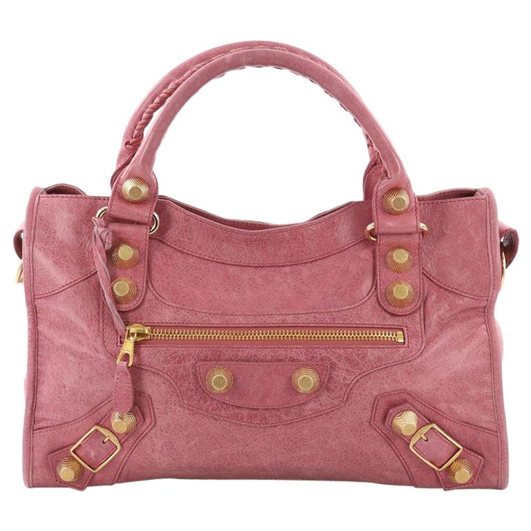 Balenciaga City Giant Studs Handbag Leather Medium