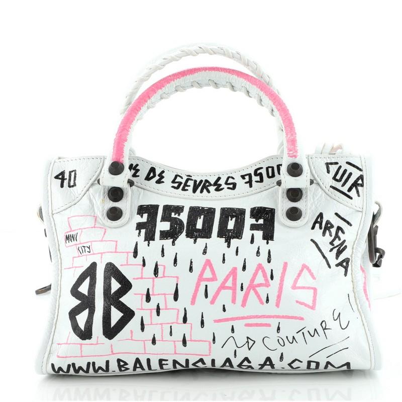 balenciaga city bag graffiti