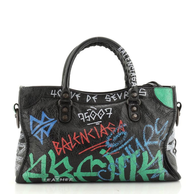 Balenciaga City Graffiti Classic Studs Bag Leather Mini at 1stDibs   balenciaga city graffiti bag, balenciaga graffiti bag mini, balenciaga grey  purse