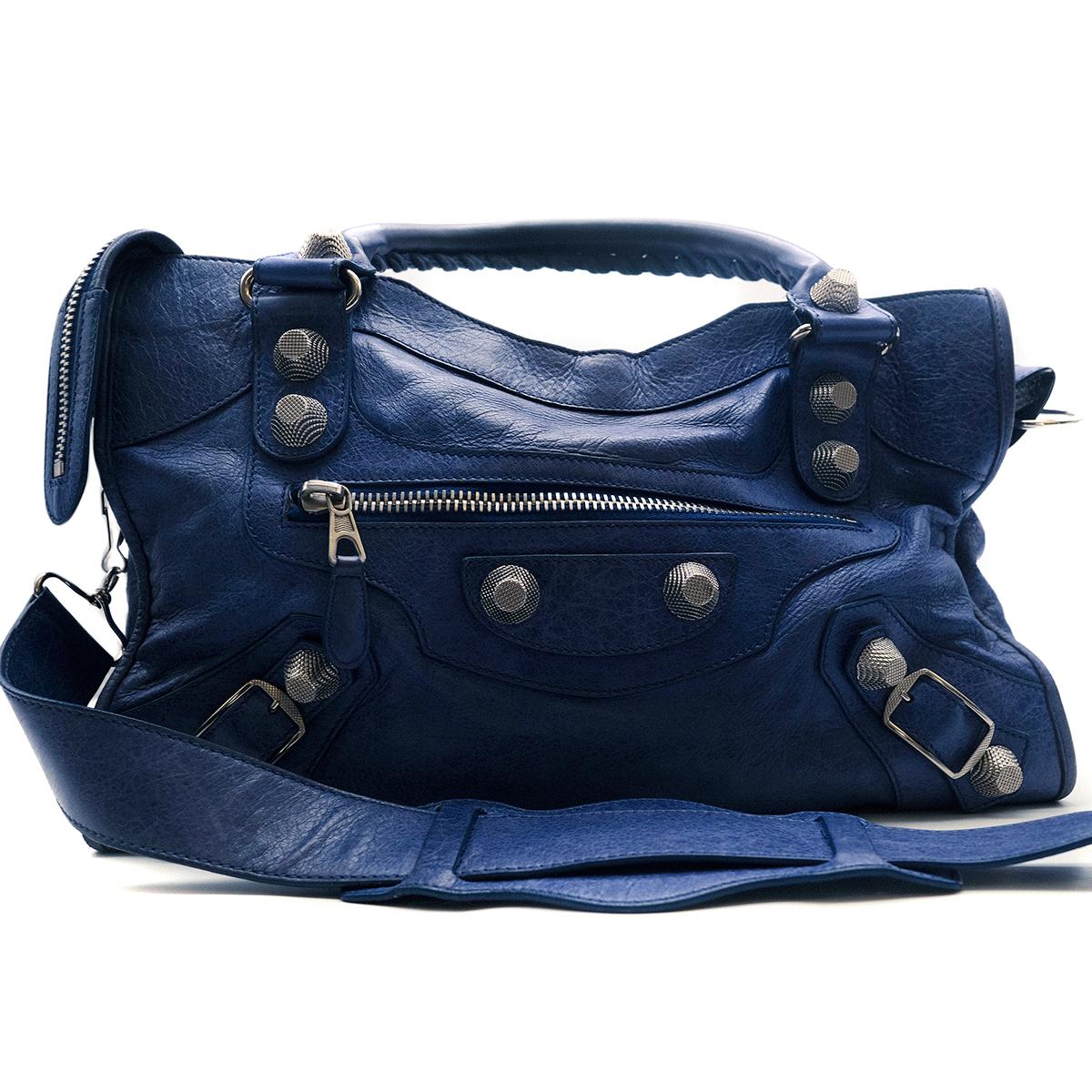 Women's Balenciaga Classic Blue City Bag