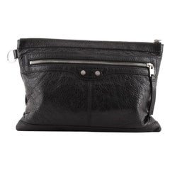 Balenciaga Classic City Clip Pouch Leather Medium