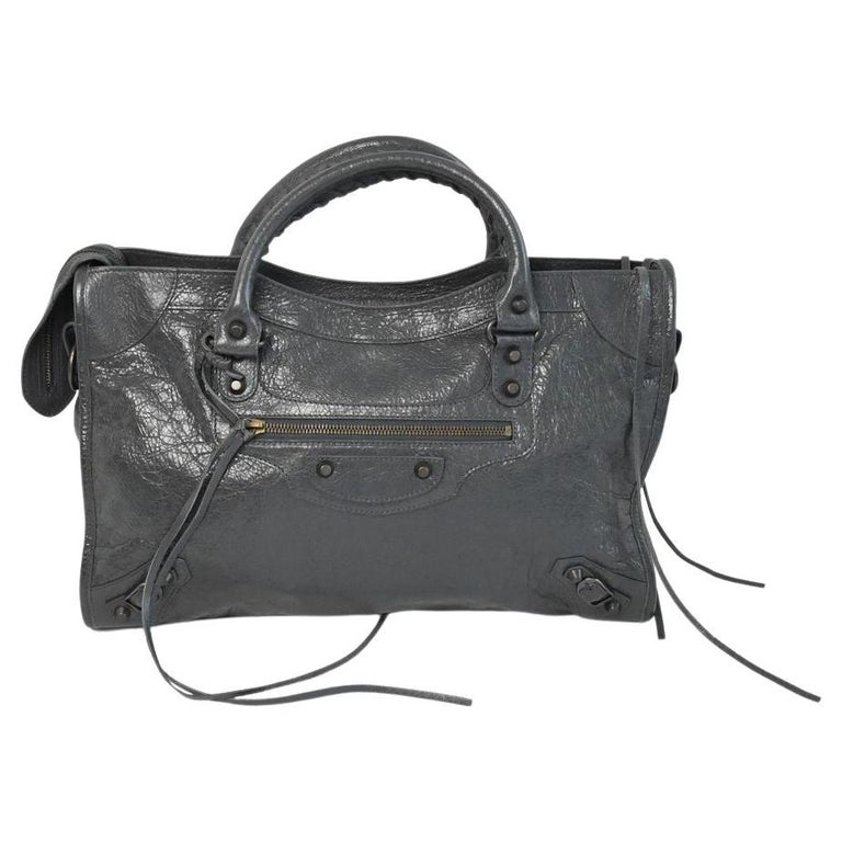 Balenciaga Classic City Dark Studs Lambskin Bag Black For Sale at 1stDibs | balenciaga  bags