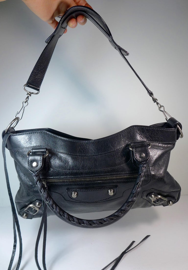 classic city leather tote