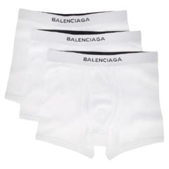 Balenciaga Power of Dreams Classic Logo White Boxers (Small) 3 set