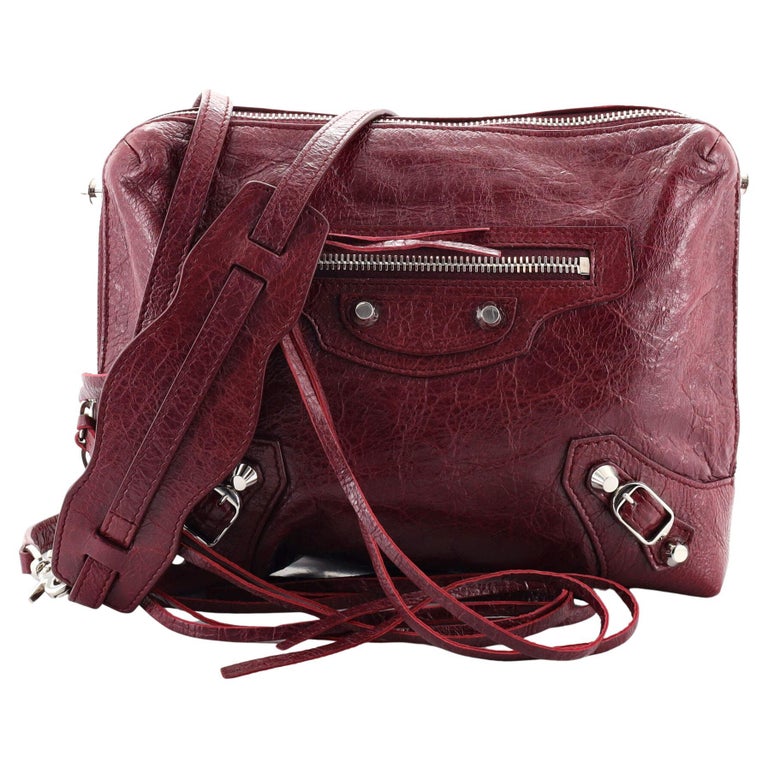 balenciaga classic reporter xs leather crossbody