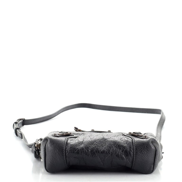 balenciaga classic reporter xs leather crossbody