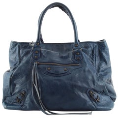 Balenciaga Classic Studs Sunday Tote Leather Large