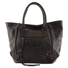 Balenciaga Classic Studs Sunday Tote Leather Small