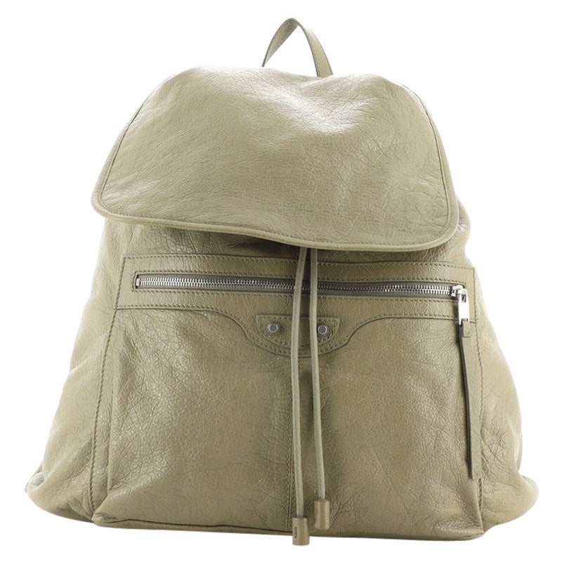 Klassischer Reise-Rucksack aus Leder von Balenciaga