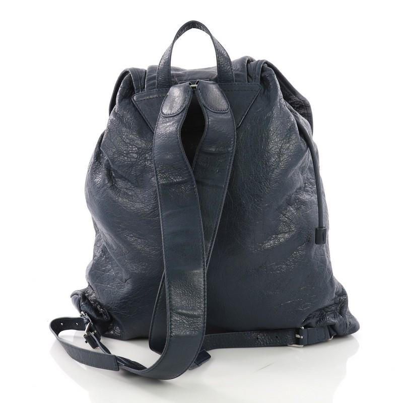 Black Balenciaga Classic Traveler S Backpack Leather