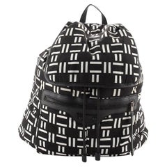Balenciaga Classic Traveller Backpack Printed Nylon with Leather