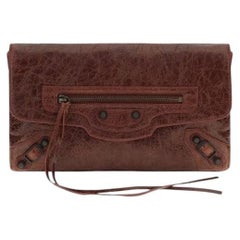 Balenciaga Clutch — Bordeaux