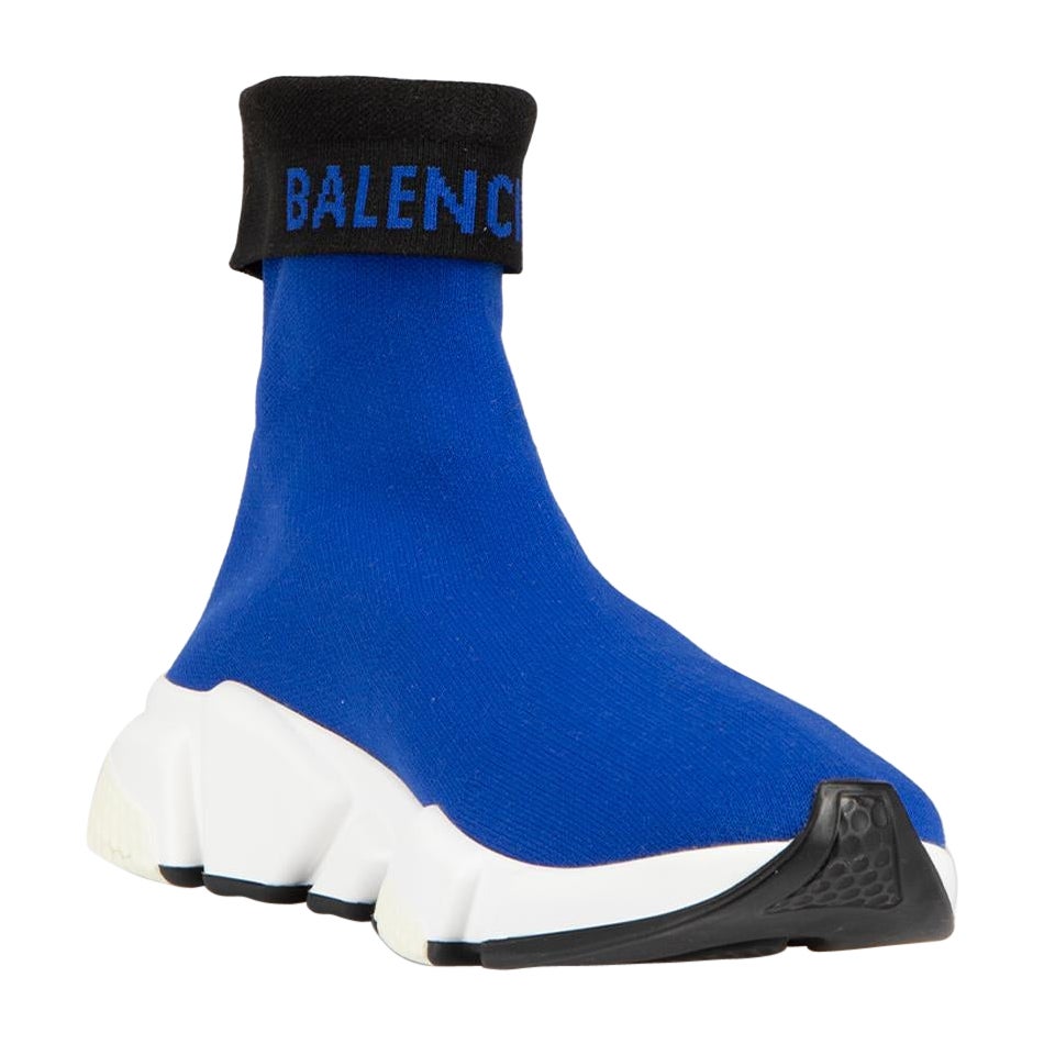 Balenciaga Kobalt Blau Speed Sock Trainer Größe UK 6