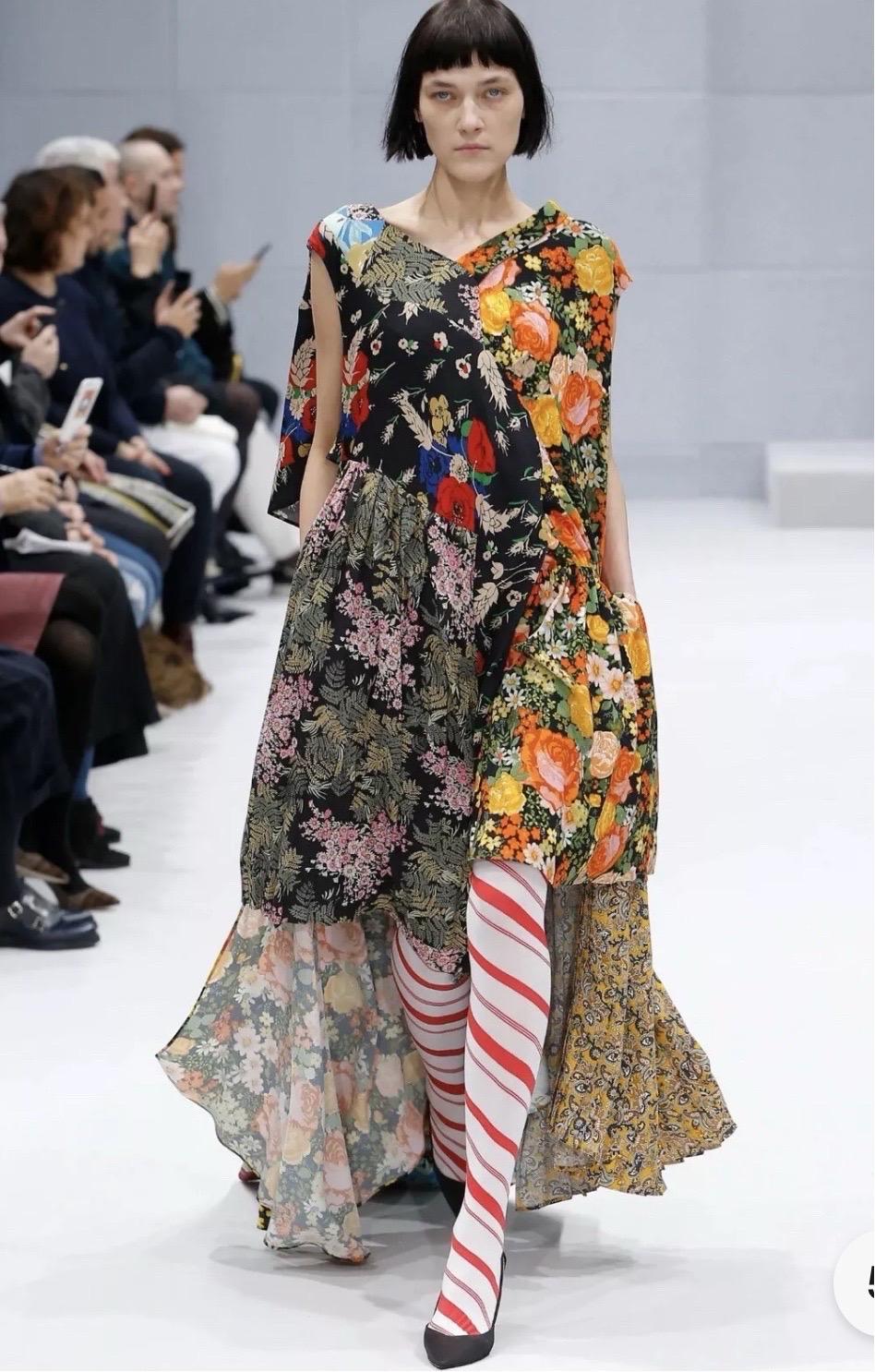BALENCIAGA Collectible Maxi Dress- Runway F/W 2016- Demna’s Debut Collection For Sale 9