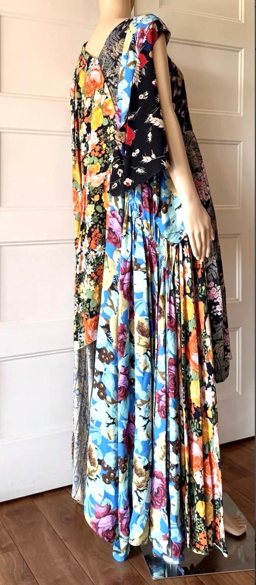 Balenciaga by Demna Gvasalia runway floral print gown – Look 30, Fall/Winter 2016
A standout from Demna Gvasalia’s debut collection for Balenciaga.
• Expertly crafted from mixed panels of silk and rayon
• Bold floral, paisley, and stripe prints in