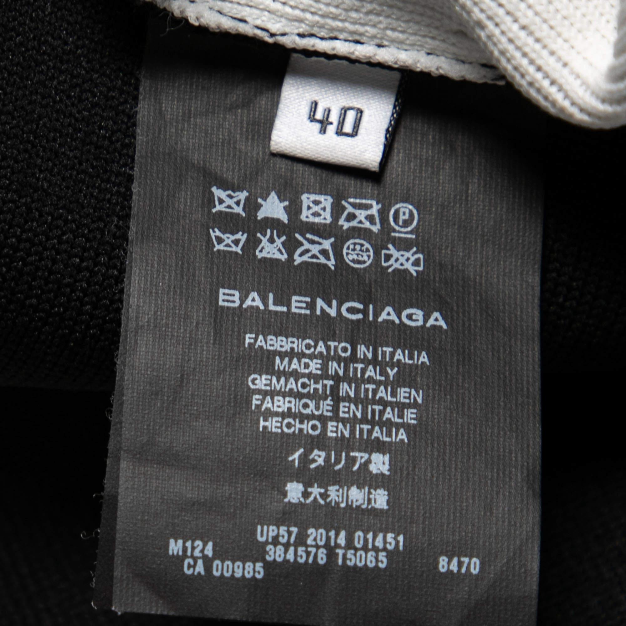 Balenciaga Colorblock Pattern Knit Shift Midi Dress M For Sale 1