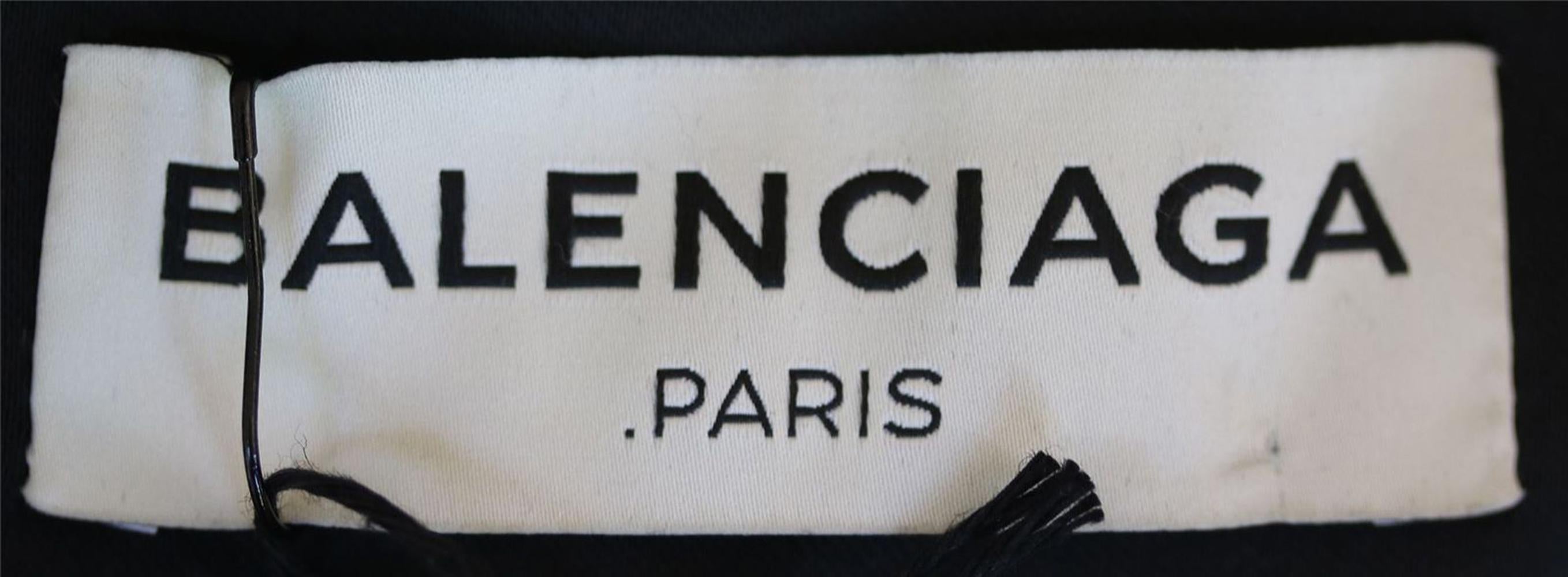 Black Balenciaga Contrast Piping Robe Jacket 