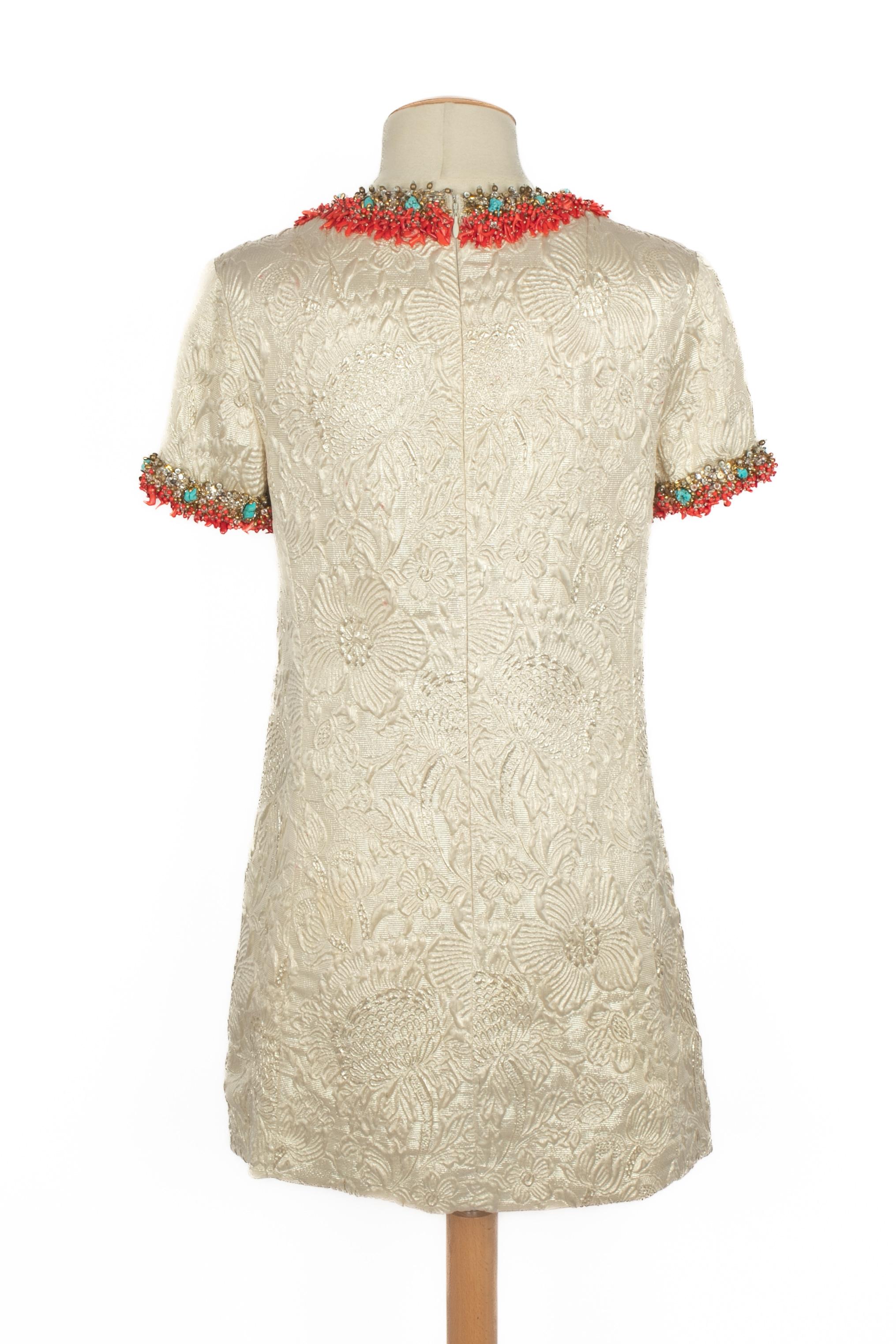 Balenciaga coral dress 2006 For Sale 4