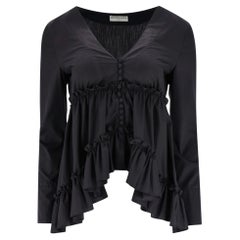 Balenciaga - Top à volants en coton