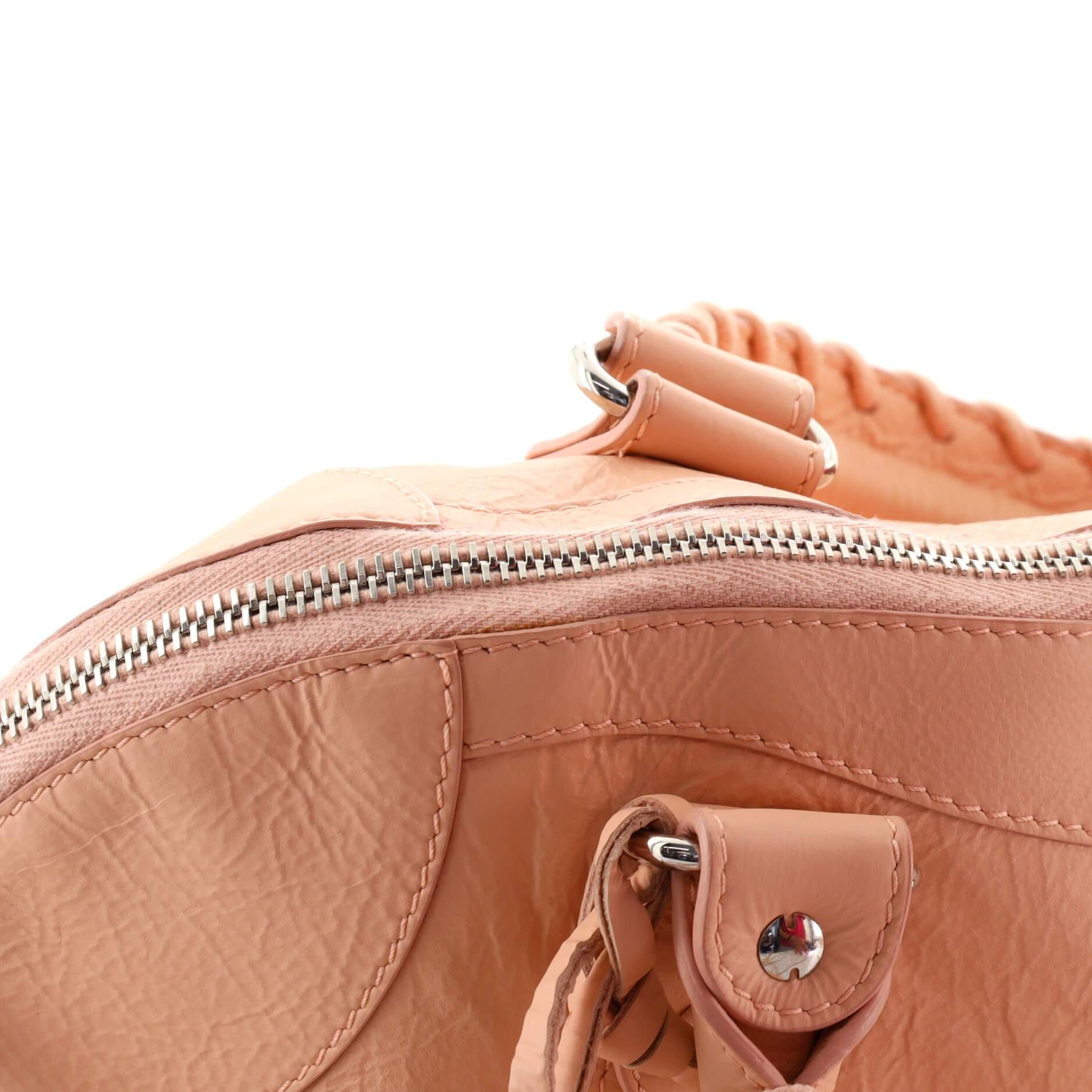 Balenciaga abgedeckte klassische Nieten Bowlingtasche Leder Mini 3